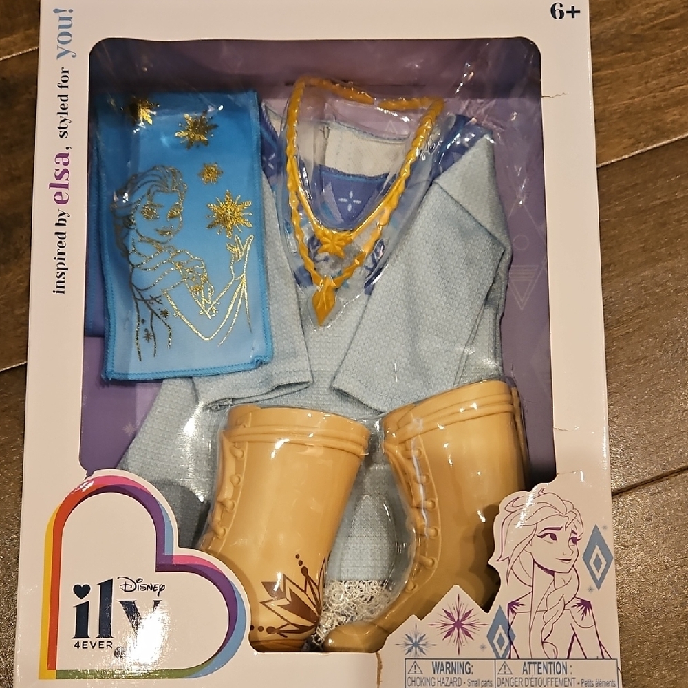 Elsa Inspired Doll Outfit
